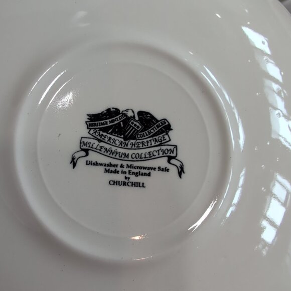 Set Of 5 Churchill American Heritage Millennium Collection Cups & Saucers VTG - Picture 7 of 7